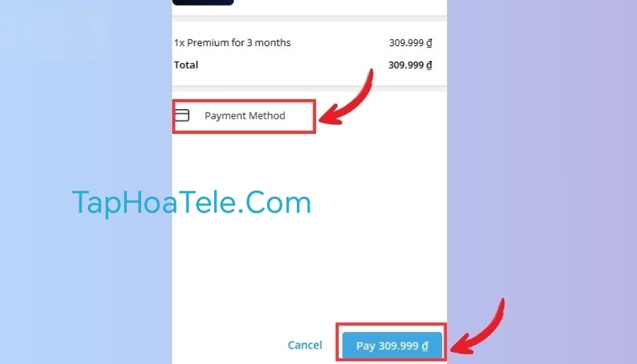 Cách đăng ký Telegram premium trên máy tính